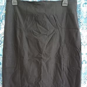Black stretchy pencil skirt